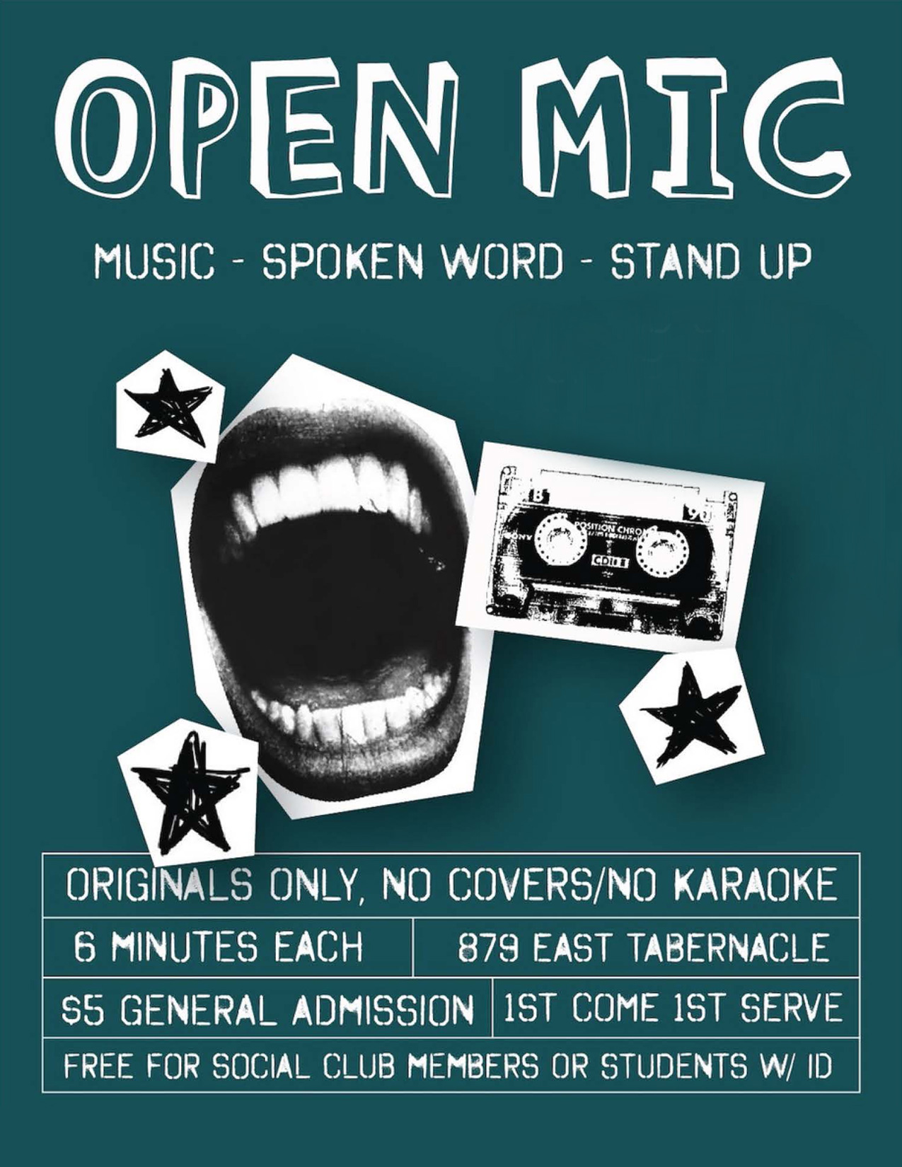 Open Mic flyer